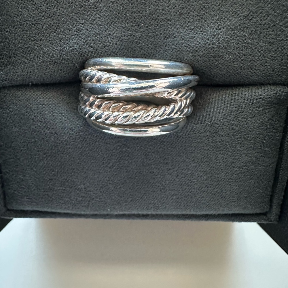 David Yurman Crossover Ring Sz 8 - Picture 12 of 13